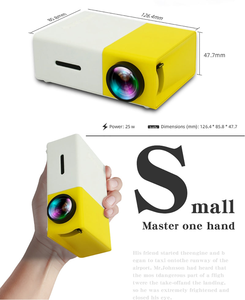 Mini-projector LED 1080P HDMI